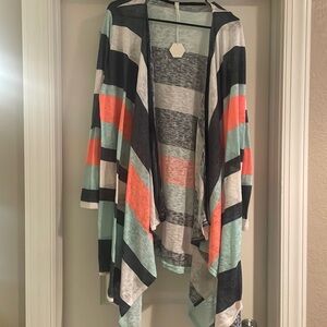 Pink Blush 3X open cardigan